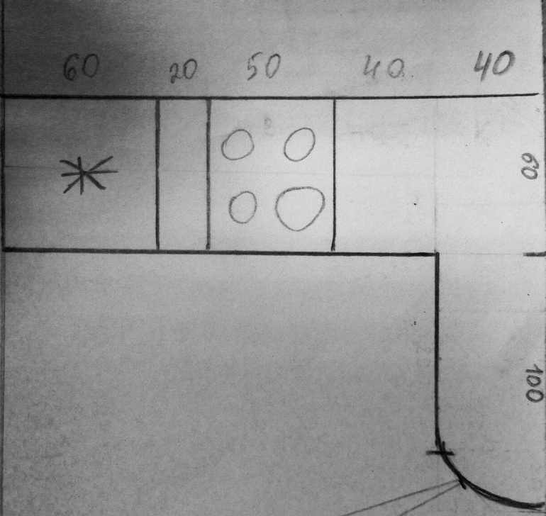 помогите с мини-кухней