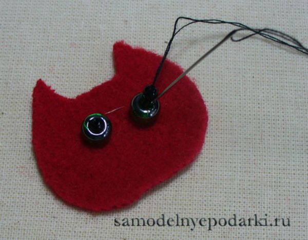 Кошки-брошки из ткани