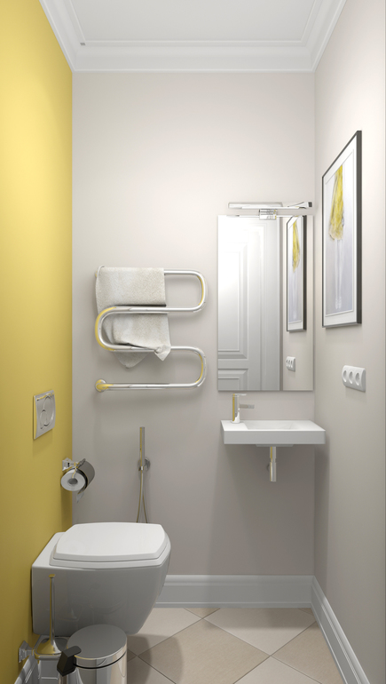 Санузлы: гостевой маленький  и большой хозяйский