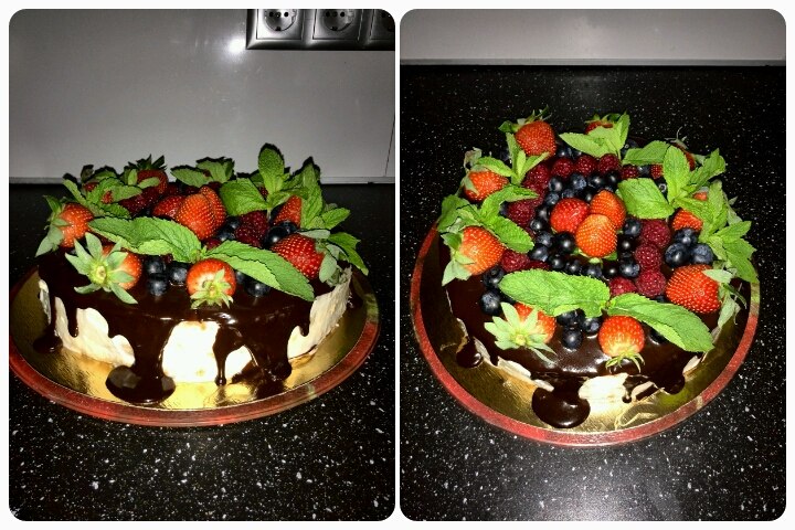 Торт на день рождение для родственницы.