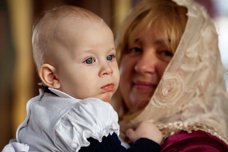 Фотосессия таинства крещения...