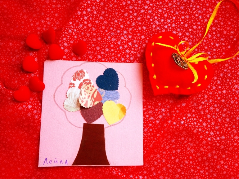 Первая валентинка от Лили...