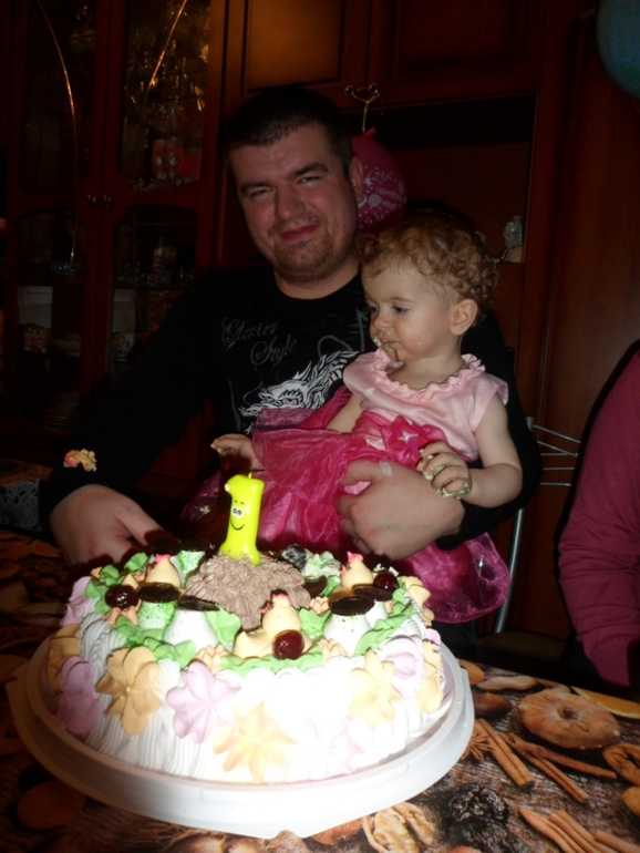 Отметили 1 годик Викуси)))