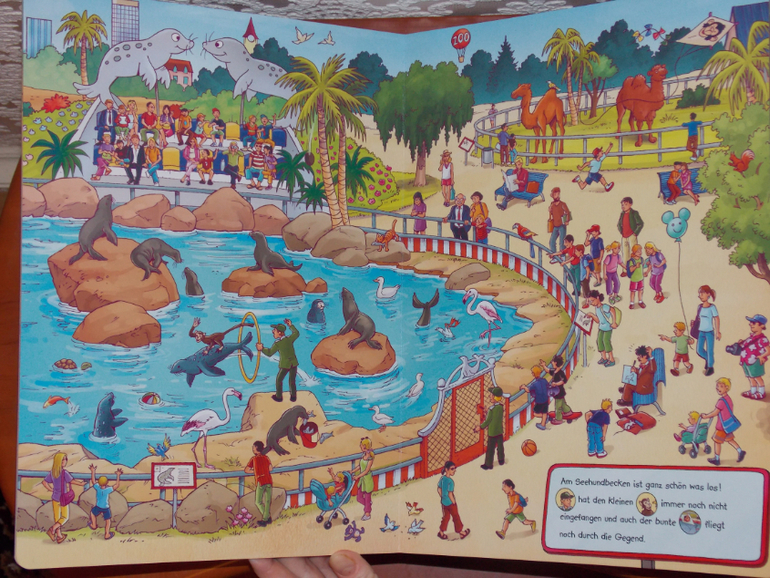 Развороты Wimmelbuch - Im Zoo by Petra Fohrmann