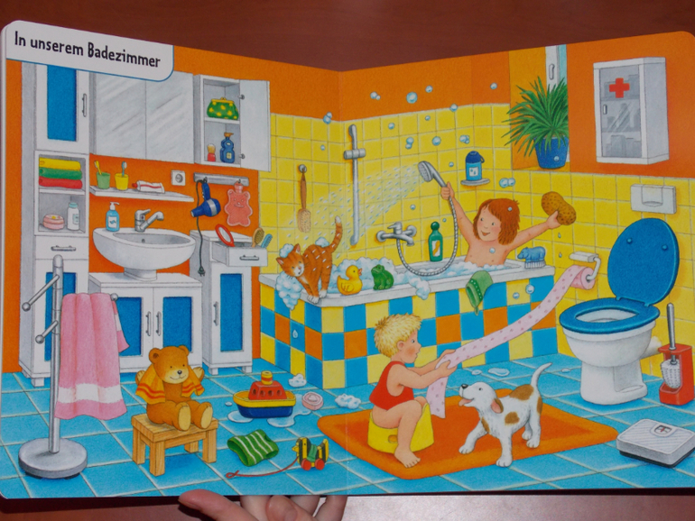 Развороты Bilder suchen - Wörter finden: Rundherum bei mir Zuhause  by Sybille Brauer