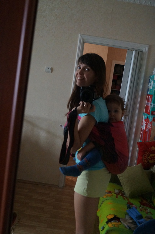 Шейный шарф в качестве слинга