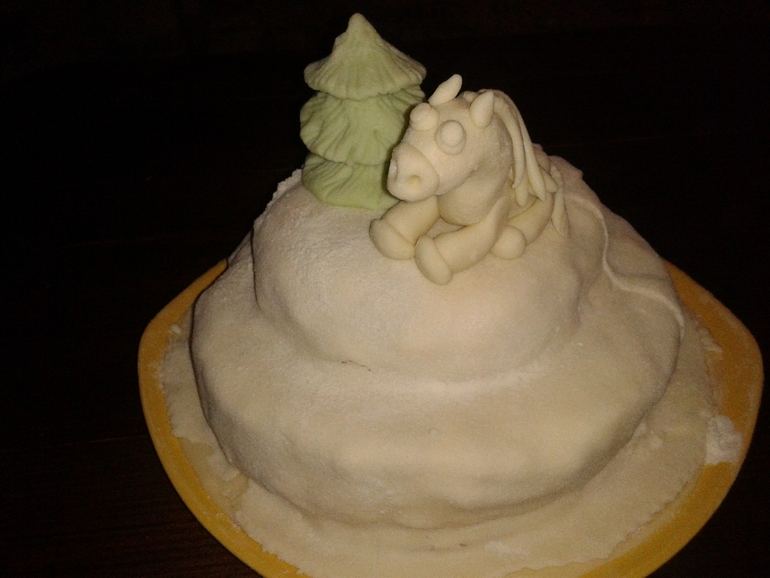 Мой новогодний эстерхази и радуга с натуральными красителями