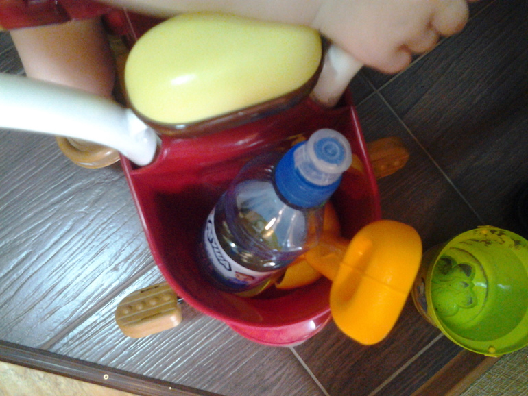 наш велосипедик iimo с зонтиком