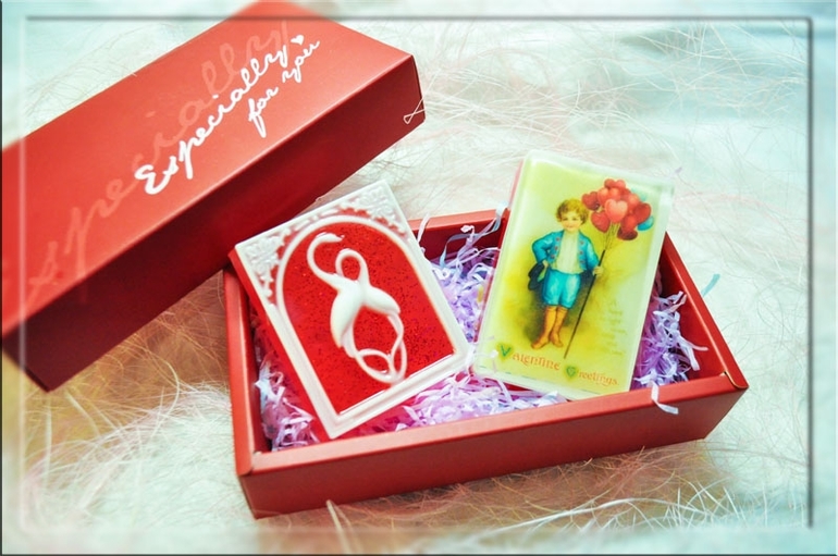 Мыльные валентинки))))