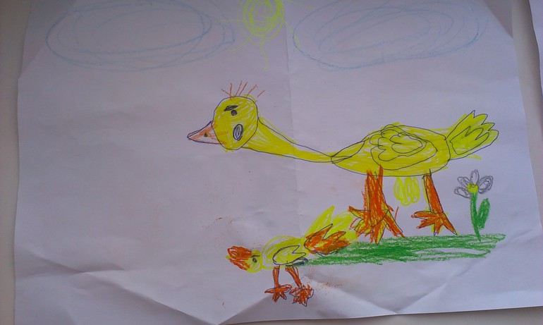 Вероника рисует