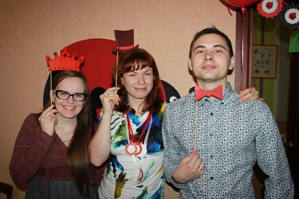 Оформление празника в стиле "божья коровка".