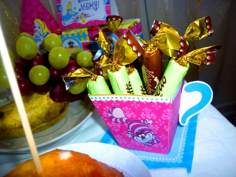 Оформление дня рождения "Алиса в стране чудес"