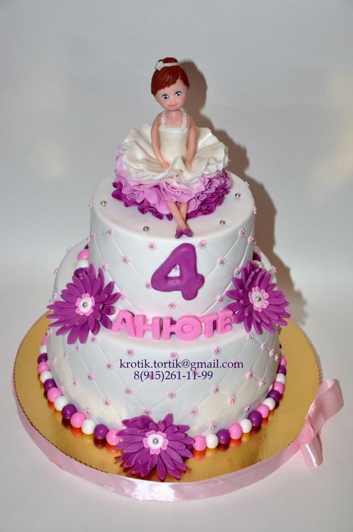 торт для юной балерины