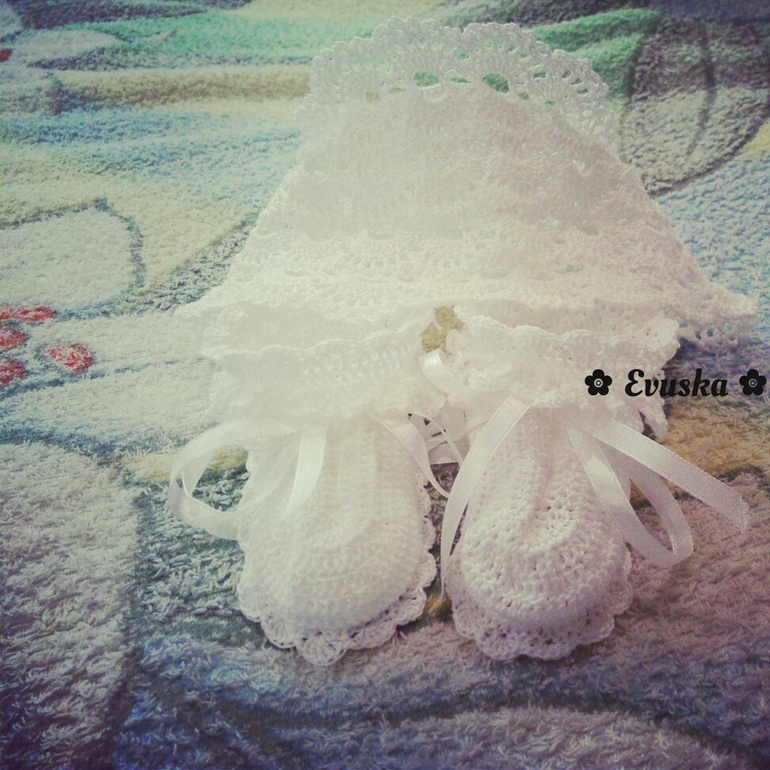 чепчик и пинеточки