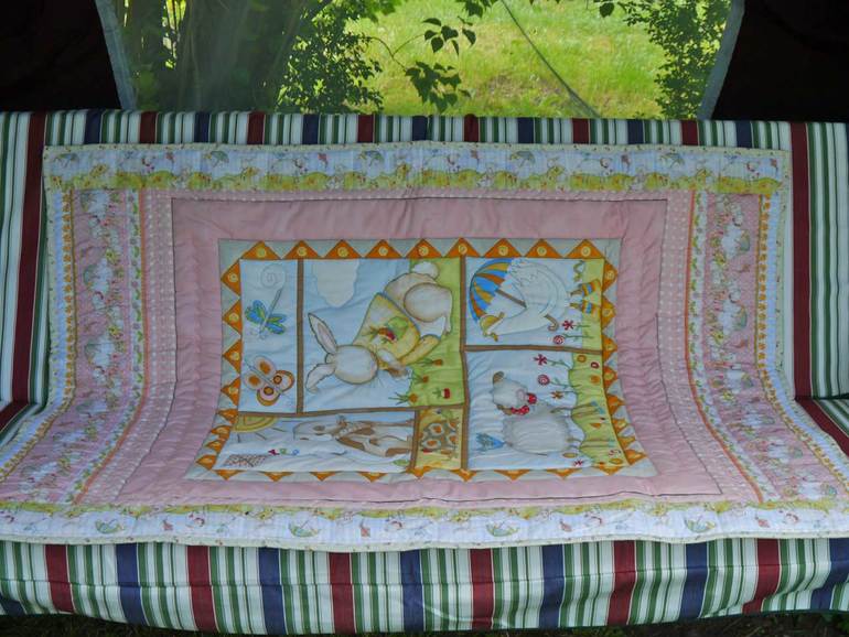 Детские лоскутные одеяла. Летняя фотосессия)