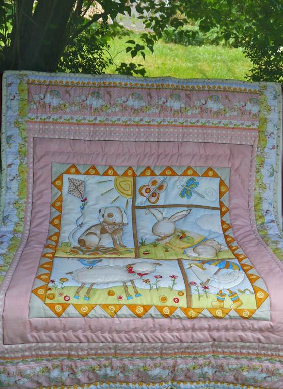 Детские лоскутные одеяла. Летняя фотосессия)