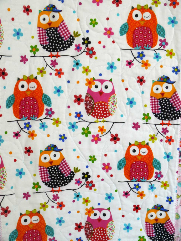 Детское одеяло Совушки.