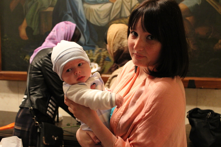 Покрестили мы нашу радость)))