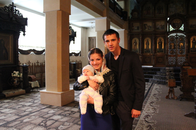 Покрестили мы нашу радость)))