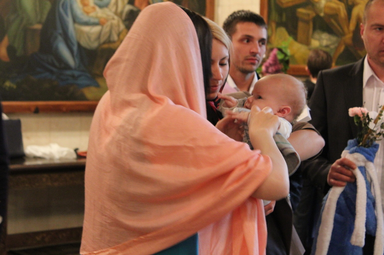 Покрестили мы нашу радость)))