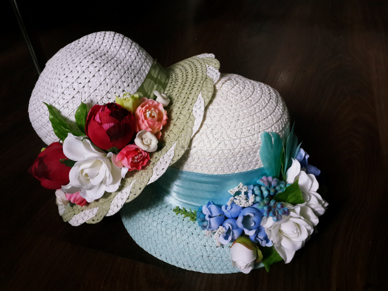 Детские шляпки ручной работы:)