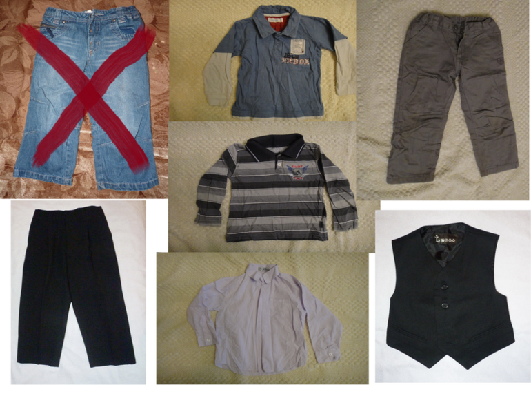 Пакет вещей на мальчика рост 104, 900р. (Москва)