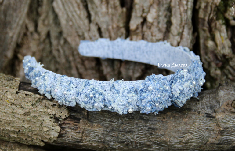 Джинсовый ободок