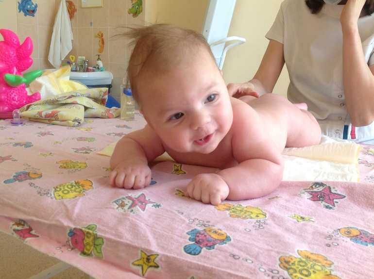 А мы начали массаж!!! 4-й сеанс и уже результат)))