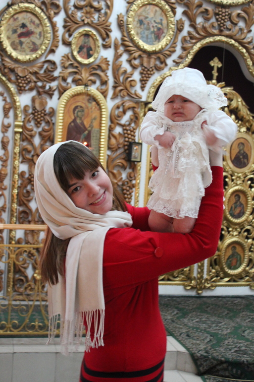 Покрестили Ангелину.
