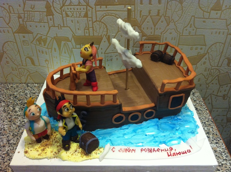 Детский торт с пиратами
