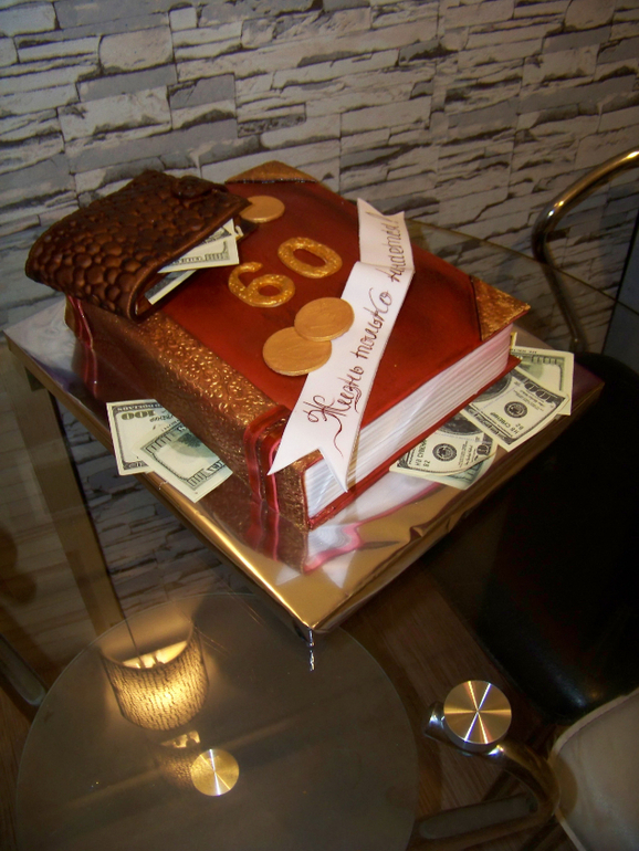 Тортики для мужчин (роспись пищевыми красками)