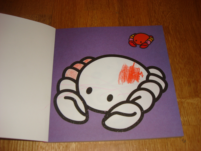 Наши творческие пятиминутки в годик. Рисование.