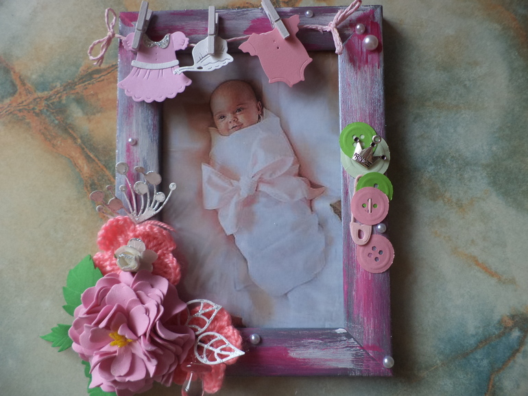 Рамка под фото для девочки