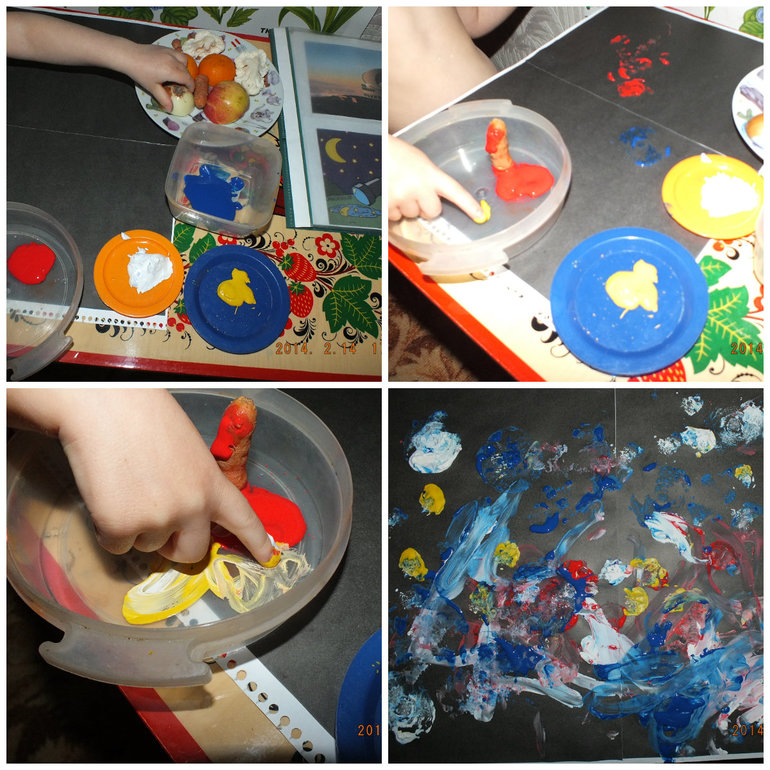 Художка-1: рисование штапмами