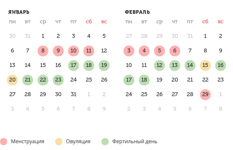 Калькулятор овуляции