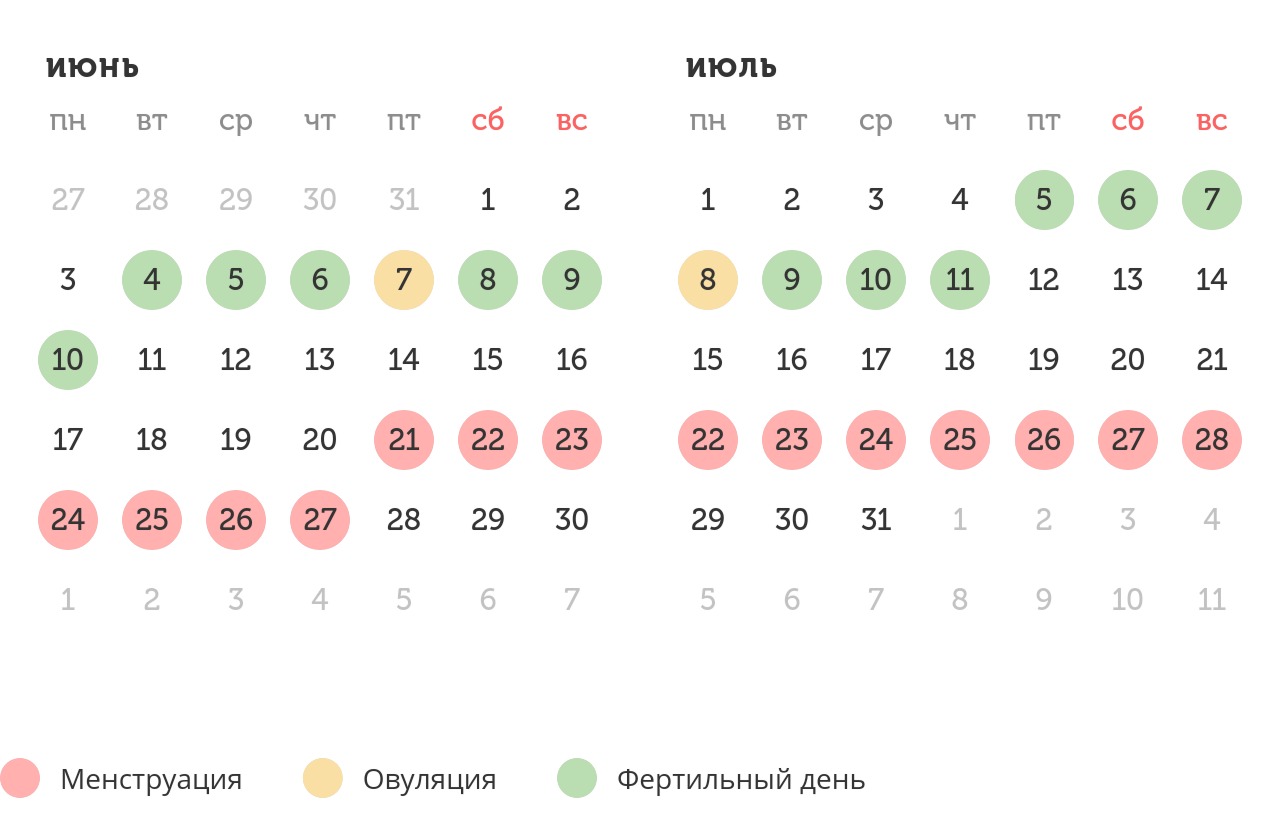 Калькулятор овуляции