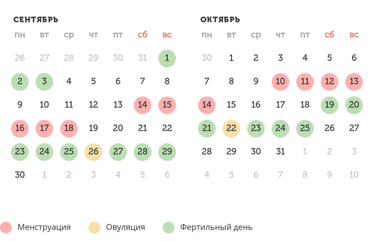 Калькулятор овуляции