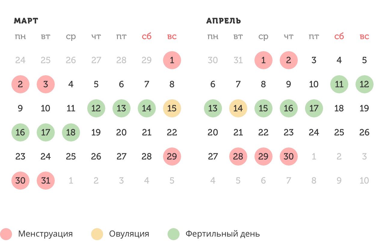 Калькулятор овуляции