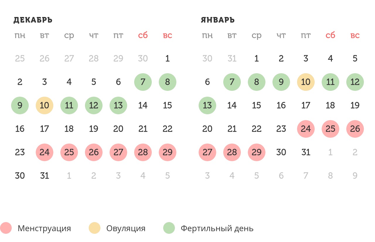 Калькулятор овуляции