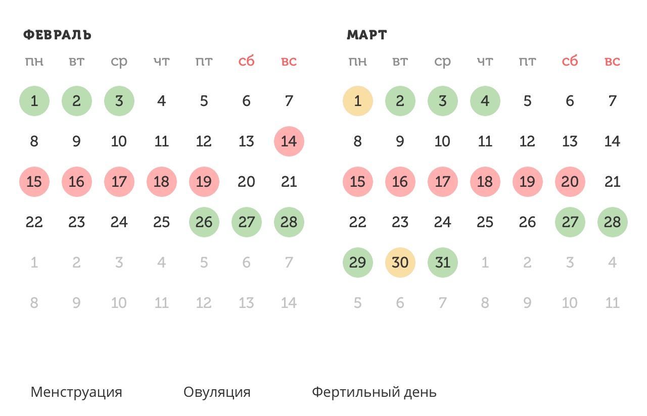 Калькулятор овуляции