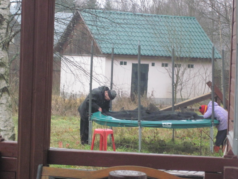 Как мы отправляли  Батут на зимовку!