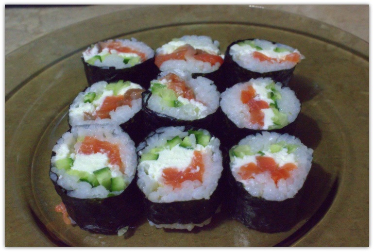 Наши вторые роллы.