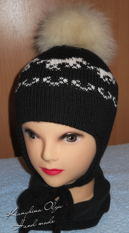 Шапочка для мальчика   "Счастливая лошадка"