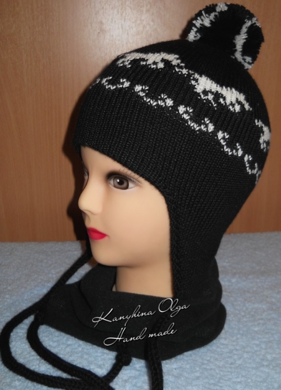 Шапочка для мальчика   "Счастливая лошадка"