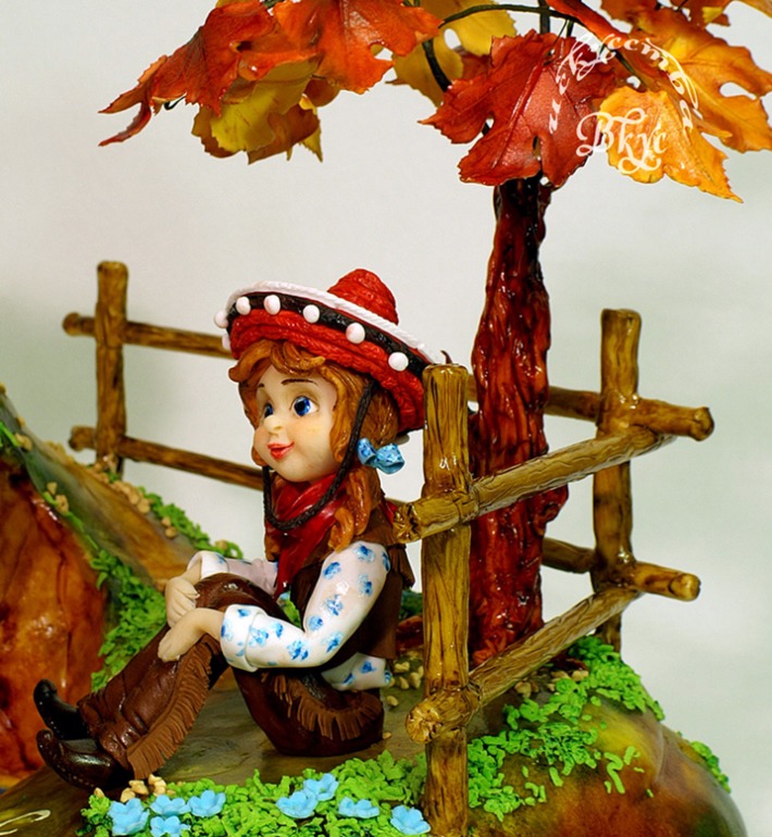 Тортик "Конь и его девочка"