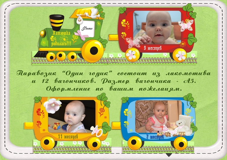 Гирлянда на день рождения с фото