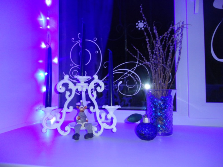 Украшение окна,новогоднее)