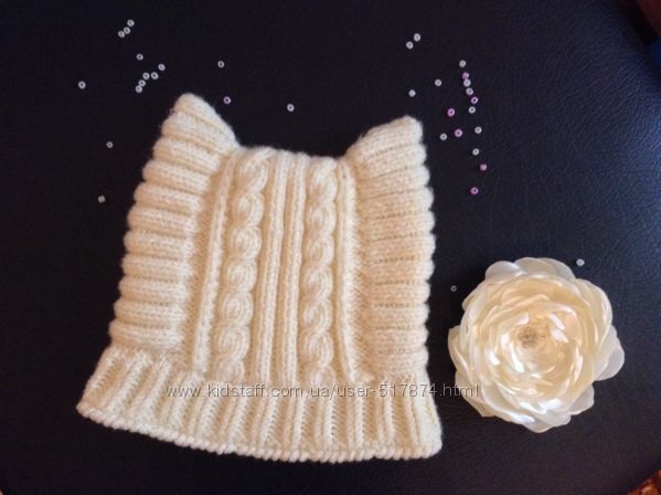 Утепляемся! Зимняя шапочка-кошка!