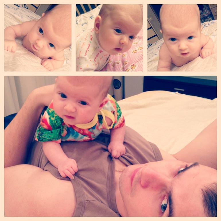 Как мы подросли! Фоторепортаж 2-го месяца жизни!