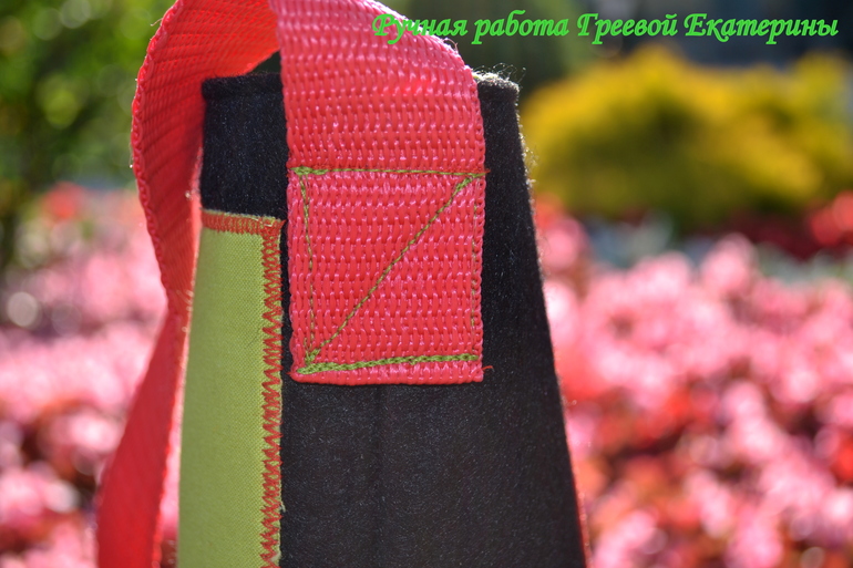 Детская сумочка из ФЕТРА и ТКАНИ под названием